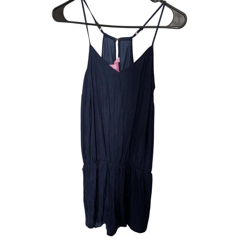 Lily Pulitzer XXS Women's Navy Romper Coastal Yacht Nautical Preppy Minimalist